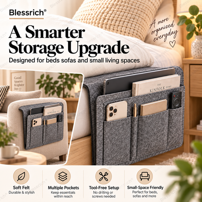 ⏰🔥LIMITED TIME OFFER: 50% OFF!💞Bedside organiser – Smart storage without a bedside table