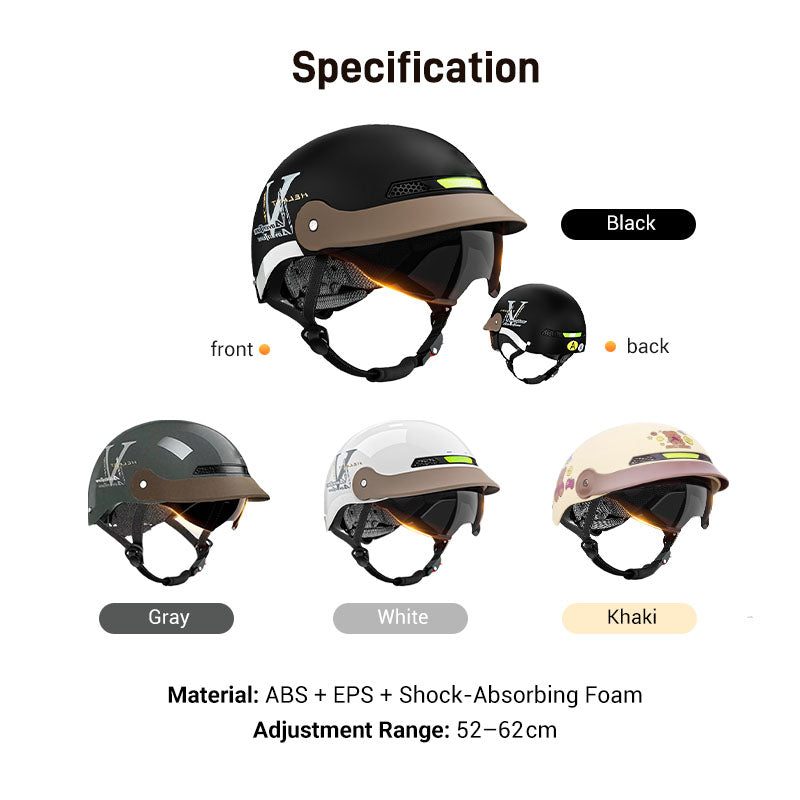 🥳2026 HOT SALE🥳💞50K+ SOLD!🏍️Breathable Lightweight Helmet – Crash-resistant shell, airflow design. Stays cool & secure. Ideal for senior riders👴✅