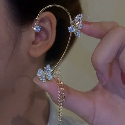 🦋Butterfly Flowers Tassel Earrings🎀