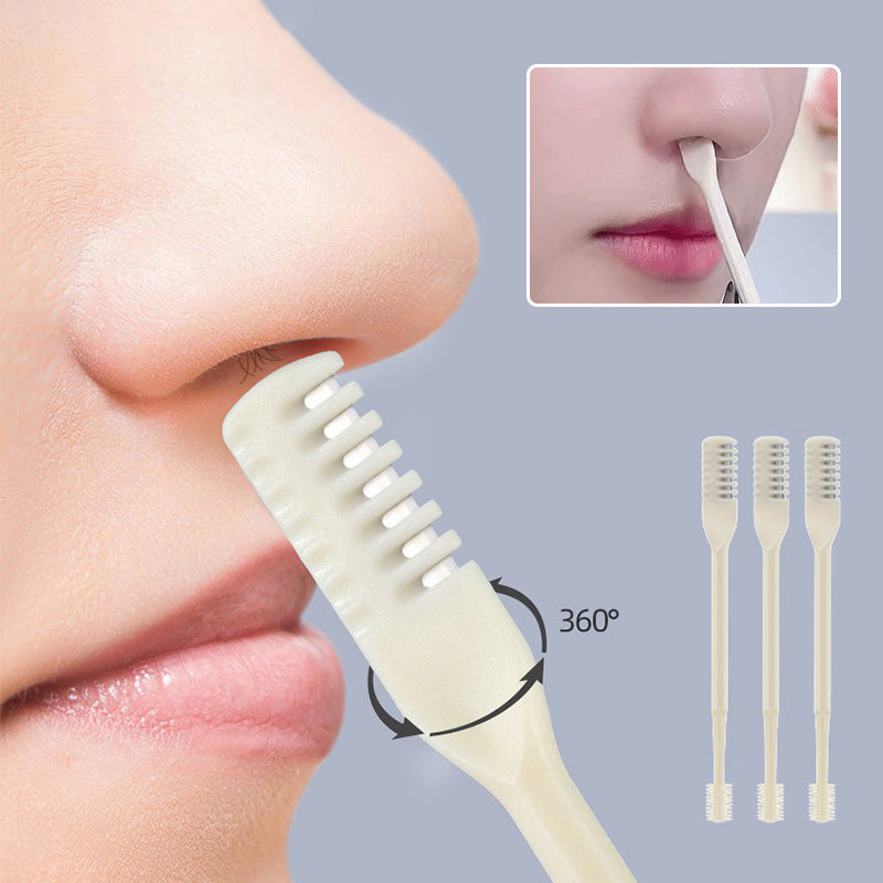 2-in-1 Manual Rotary Nose Hair Cleaner & Trimmer