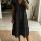 🎁New Arrival 50% OFF💥Women's Elegant V-Neck Lace Insert Dress