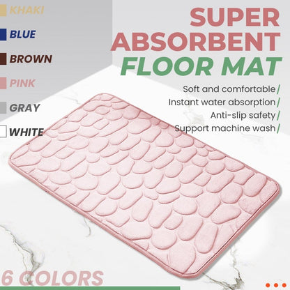 🔥50% OFF!!📢🛁 Memory Foam Bath Mat – Soft, Absorbent & Non-Slip Comfort ✨