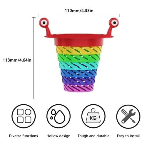 🎉 2026 Sale — Over 50,000 Sold!👾Foldable Rainbow Monster Sink Strainer 🌈
