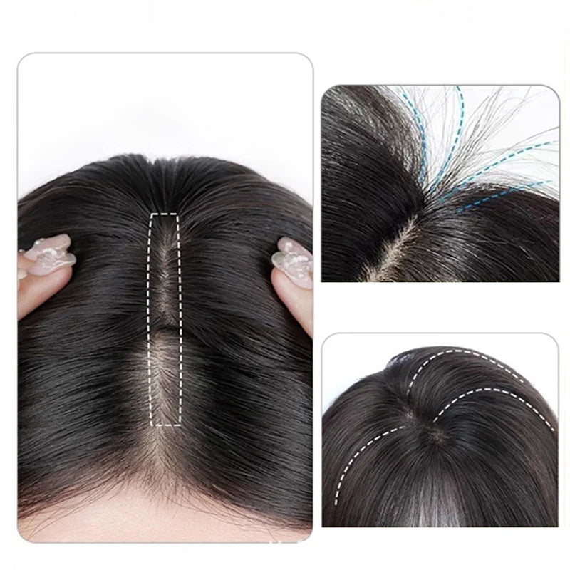 🔥Natural Clip-on Partial Bangs Hair Piec