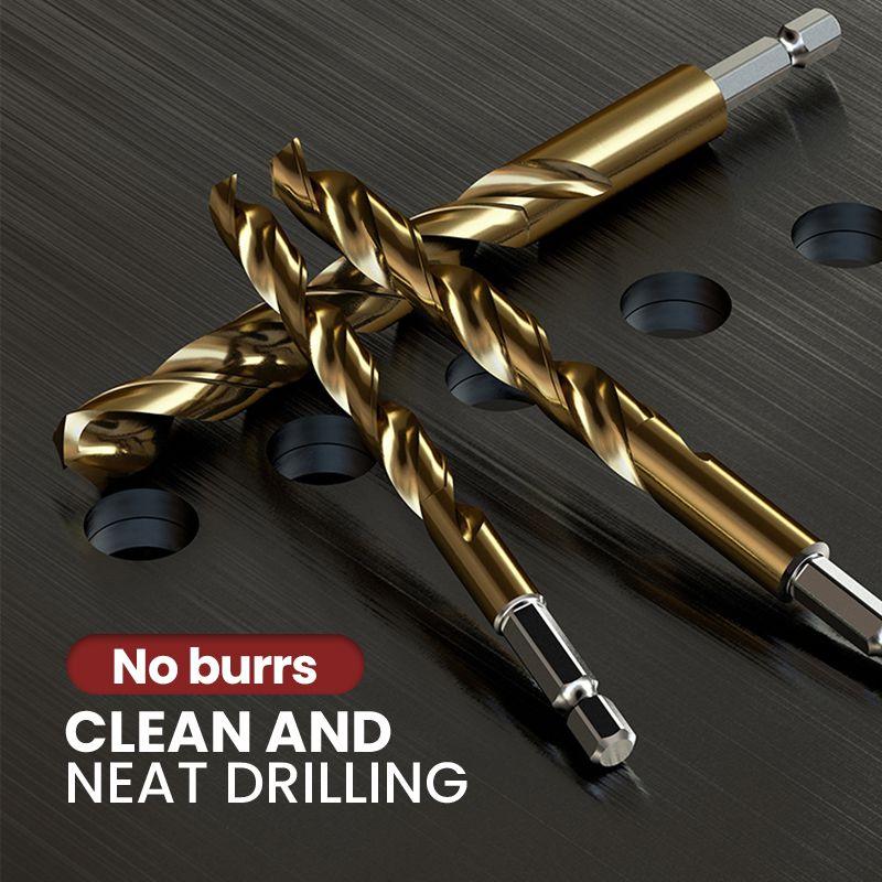 Titanium Coated Drill Bit Set | HSS High-Speed Steel | 50 / 60 / 70 / 99 Piece Options