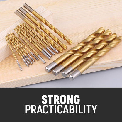 Titanium Coated Drill Bit Set | HSS High-Speed Steel | 50 / 60 / 70 / 99 Piece Options