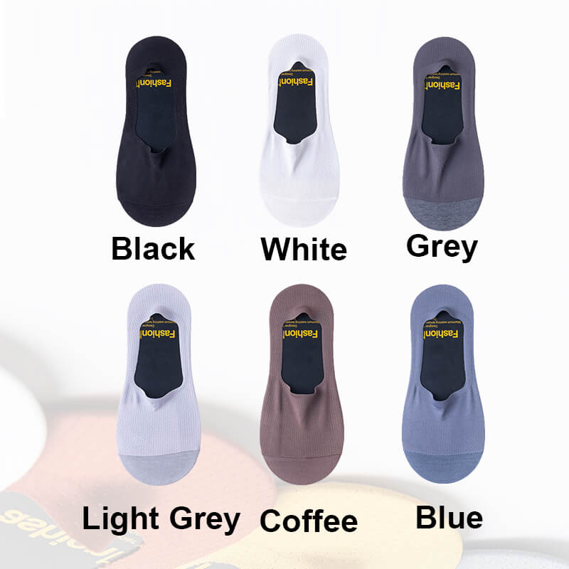 🧦 50% OFF NOW!🍃Ultra Thin Liner Non-Slip No-Show Socks – Invisible under shoes, silicone grip & breathable – perfect for loafers, sneakers or flats 👟
