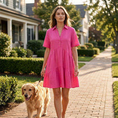 🥳2026 HOT SALE🥳Cotton-Linen A-Line Dress – Breathable, Everyday Chic