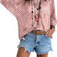 👚50% OFF NOW!🌸Women's Bohemian-Inspired Beige Crochet Top with V-Neck – Breathable, Relaxed Fit & Perfect for Summer Days ☀️