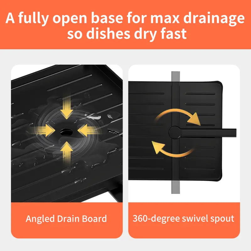 Foldable Over Sink Dish Drying Rack