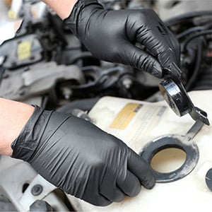 🔥100/50PCS Black Nitrile Disposable Glove