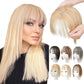 💥Natural Hair Toppers with Bangs for Women🛒