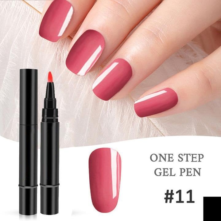 ✨One Step Nail Gel Pen🎨Free handheld mini UV nail lamp💡