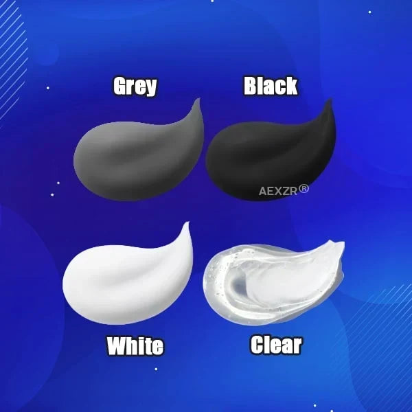 AEXZR 9900 Waterproof Silicone Structural Sealant | 950 kPa Bond, Flexible, UV-Resistant | 300ml | Black / Clear / Grey / White