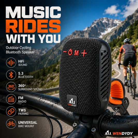 Waterproof Bicycle Bluetooth Speaker with Mounting Bracket