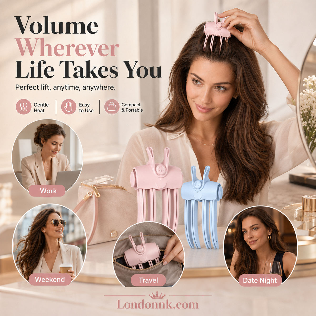 💥2026 HOT SALE — 50% OFF💥Cordless Root Lift Volumizing Clip – instant root lift in 3 seconds, rechargeable, no heat damage. Perfect for fine or flat hair! ✨