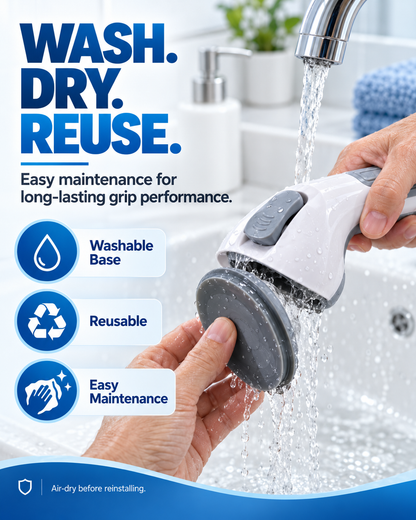 🚿 🛁 Suction Grab Bar – No drilling, high-strength & washable ✨