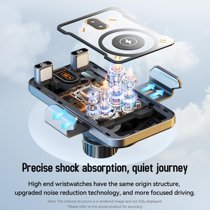 🔥HOT SALE 49% OFF🎁⚡Over 50,000 sold! 📱Smart 2-in-1 Car Rotating Mobile Phone Holder & Wireless Charger⚡