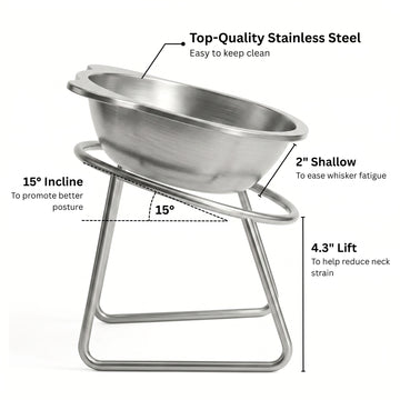 ⏳Time-Limited Special⏰Halloween 🥣15° Tilted Orthopaedic Feeding Bowl
