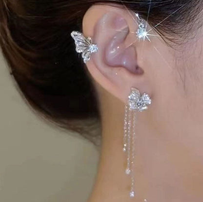 🦋Butterfly Flowers Tassel Earrings🎀
