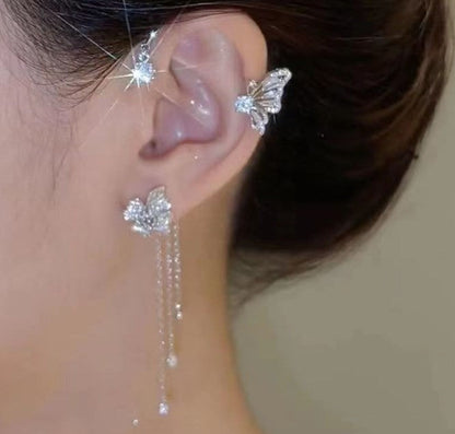 🦋Butterfly Flowers Tassel Earrings🎀