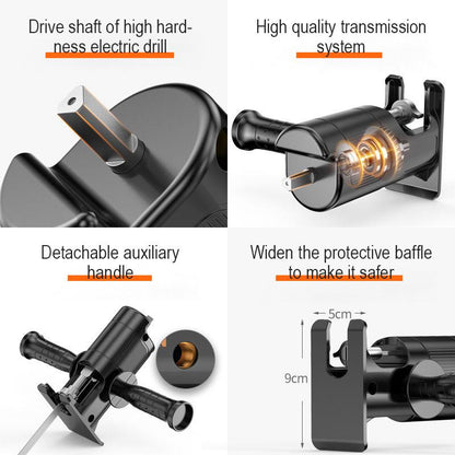Multifunction Reciprocating Saw Adapter Set | Turns Any Electric Drill into a Cutting Tool | Wood, Metal & Plastic
