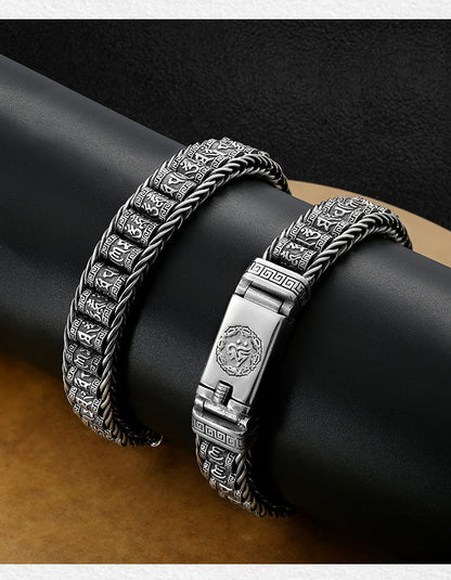 💥Six Character Truth-Prayer Wheel Bracelet⛓️