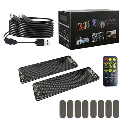Colorful Eye Lamp LED Soft Screen for Car Windows - App Controlled, Waterproof IP65, USB Powered