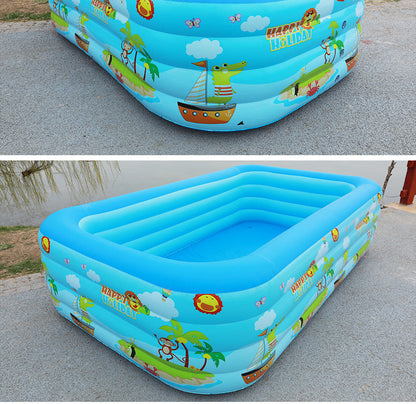 📢📢50% OFF !! ⏰ Children's Inflatable Pool – Sturdy PVC & easy setup – Perfect for backyard fun on hot days – safe and colourful for kids 🌞✨