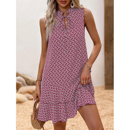 ⏳Limited-time 50% off⏰Women’s Geometric Print Bow Dress✨💃