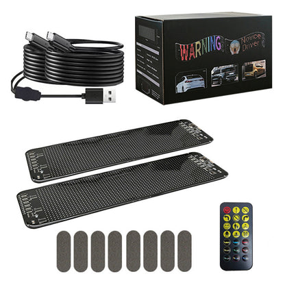 Colorful Eye Lamp LED Soft Screen for Car Windows - App Controlled, Waterproof IP65, USB Powered