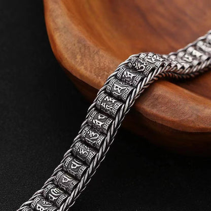 💥Six Character Truth-Prayer Wheel Bracelet⛓️