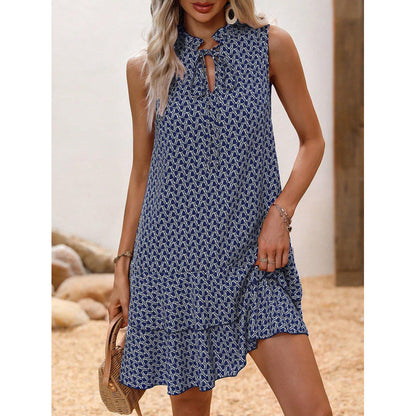 ⏳Limited-time 50% off⏰Women’s Geometric Print Bow Dress✨💃