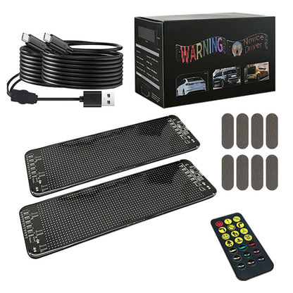 Colorful Eye Lamp LED Soft Screen for Car Windows - App Controlled, Waterproof IP65, USB Powered