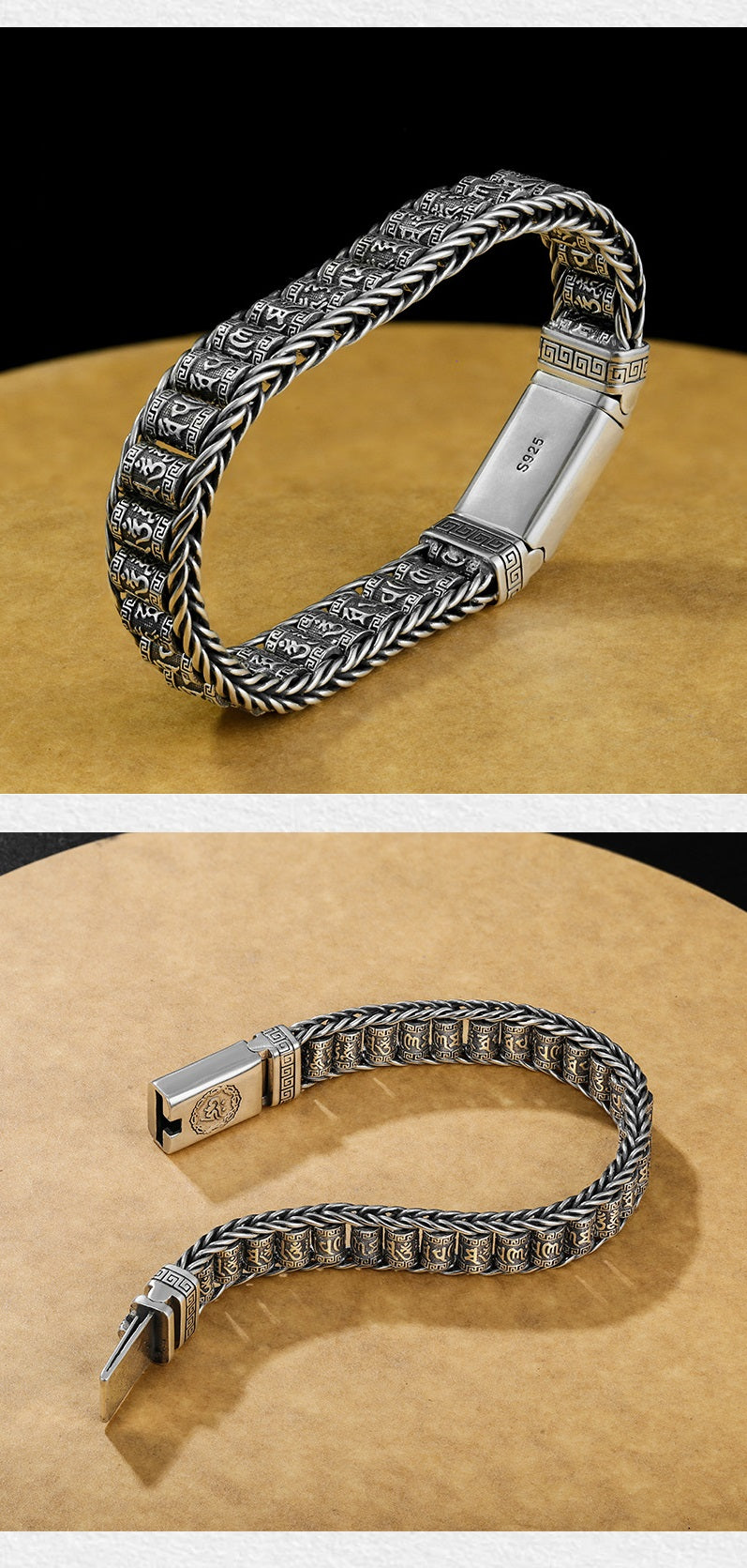 💥Six Character Truth-Prayer Wheel Bracelet⛓️