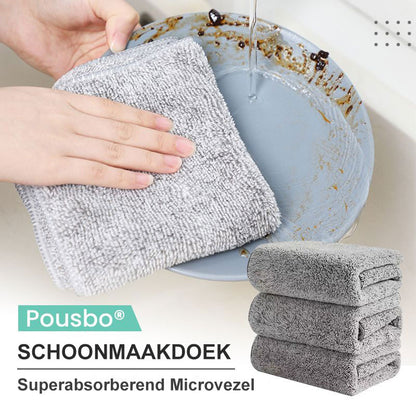 Bamboe Houtskool Microvezel Schoonmaakdoek