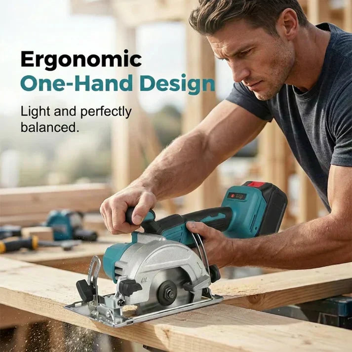 ⏰ Flash Sale! Brushless Cordless Circular Saw – 2 Batteries 🔥🪚⚡🔋