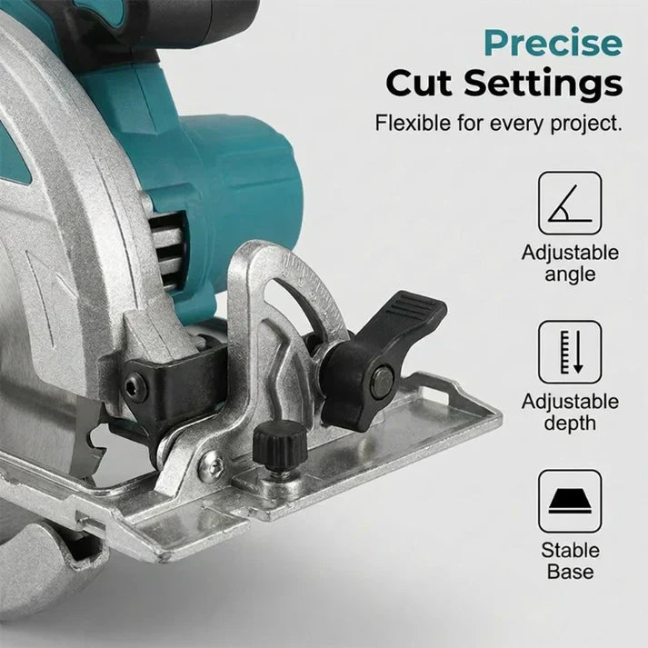 ⏰ Flash Sale! Brushless Cordless Circular Saw – 2 Batteries 🔥🪚⚡🔋