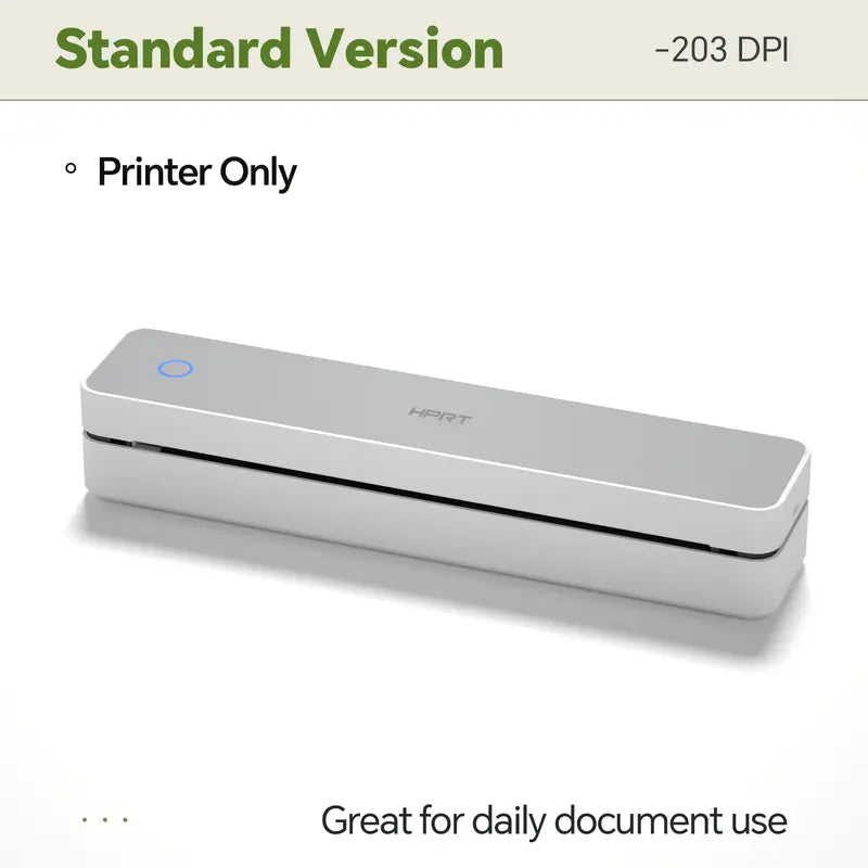 Portable Wireless Bluetooth Thermal Printer, Inkless Travel Printer for iOS Android Laptop, Mobile Printer for Home Office, Supports 8.5x11 US Letter & A4 Paper