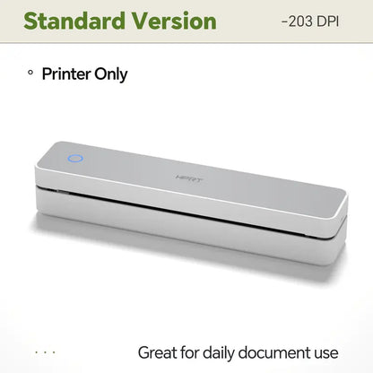 Portable Wireless Bluetooth Thermal Printer, Inkless Travel Printer for iOS Android Laptop, Mobile Printer for Home Office, Supports 8.5x11 US Letter & A4 Paper