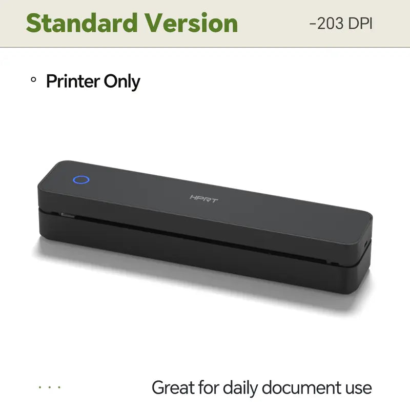 Portable Wireless Bluetooth Thermal Printer, Inkless Travel Printer for iOS Android Laptop, Mobile Printer for Home Office, Supports 8.5x11 US Letter & A4 Paper