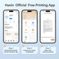 Portable Wireless Bluetooth Thermal Printer, Inkless Travel Printer for iOS Android Laptop, Mobile Printer for Home Office, Supports 8.5x11 US Letter & A4 Paper
