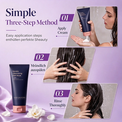 Keratin Smoothing Hair Mask 320ml Nourishing & Repairing Treatment for Dry, Frizzy & Damaged Hair 🧴