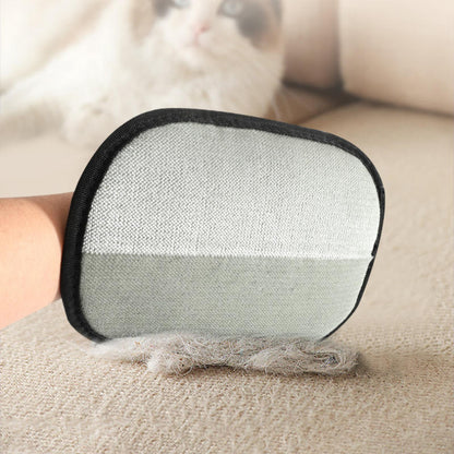 Reusable Electrostatic Pet Hair Removal Glove - Works on Clothes, Couch, Car & All Fabric Surfaces