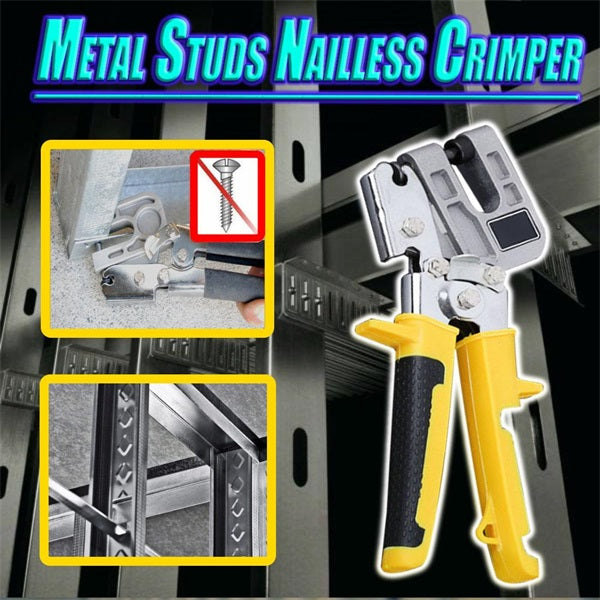 🎉2026 Hot Sale — Over 10,600 Sold!💞Metal Studs Fastening Crimper🔩
