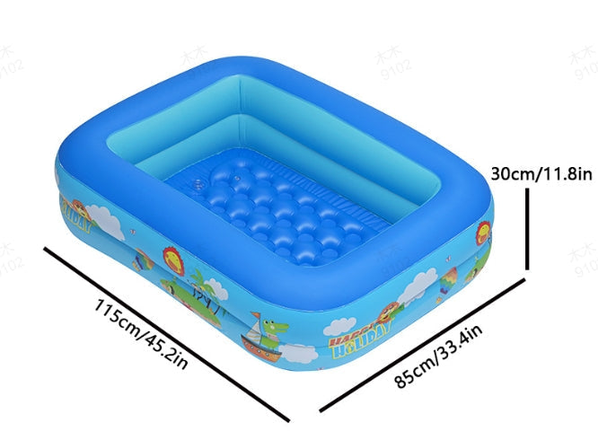 📢📢50% OFF !! ⏰ Children's Inflatable Pool – Sturdy PVC & easy setup – Perfect for backyard fun on hot days – safe and colourful for kids 🌞✨