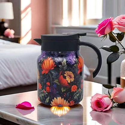 ⏰Insulated Teapot with Strainer – Brew whole leaf tea freely – Stays hot for hours, pours perfectly – your quiet moment companion 🍂☕