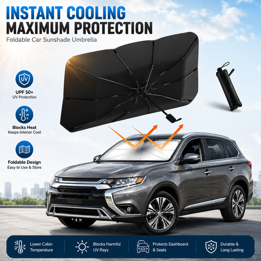 🌸LAST DAY SPECIAL PRICE!!🌸Upgraded Car Windshield Sun Shade Umbrella