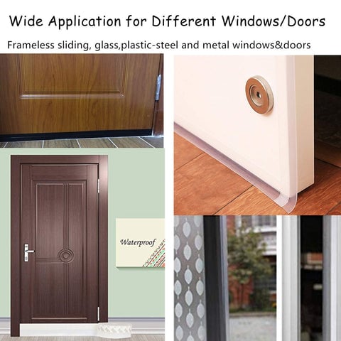 5m Self-Adhesive Door & Window Seal Strip | Soundproof, Dustproof & Insect-Proof | Silicone, Universal Fit