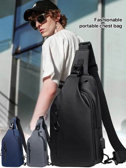 🎒 LIMITED-TIME 50% OFF! ✨ Adjustable Oxford Cloth Crossbody Chest Bag – Slim, Multi-Pocket, Lightweight 🖤